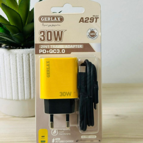30w 2in 1 Travel Adapter